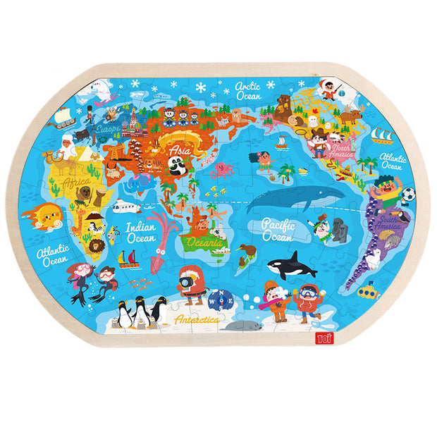 Wooden Puzzle World Children's Toys