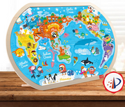 Wooden Puzzle World Children's Toys