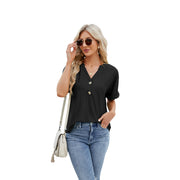 Design Loose Casual T-shirt Womens Clothing