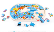 Wooden Puzzle World Children's Toys