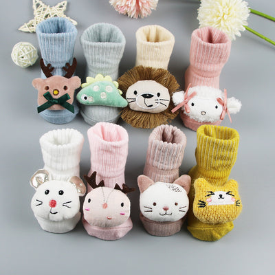 Newborn Baby Socks Cartoon Doll